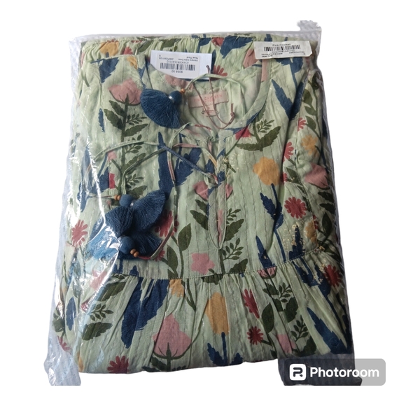 Pink Chicken Womens Indira Dress - Paper Floral Small - Picture 5 of 9